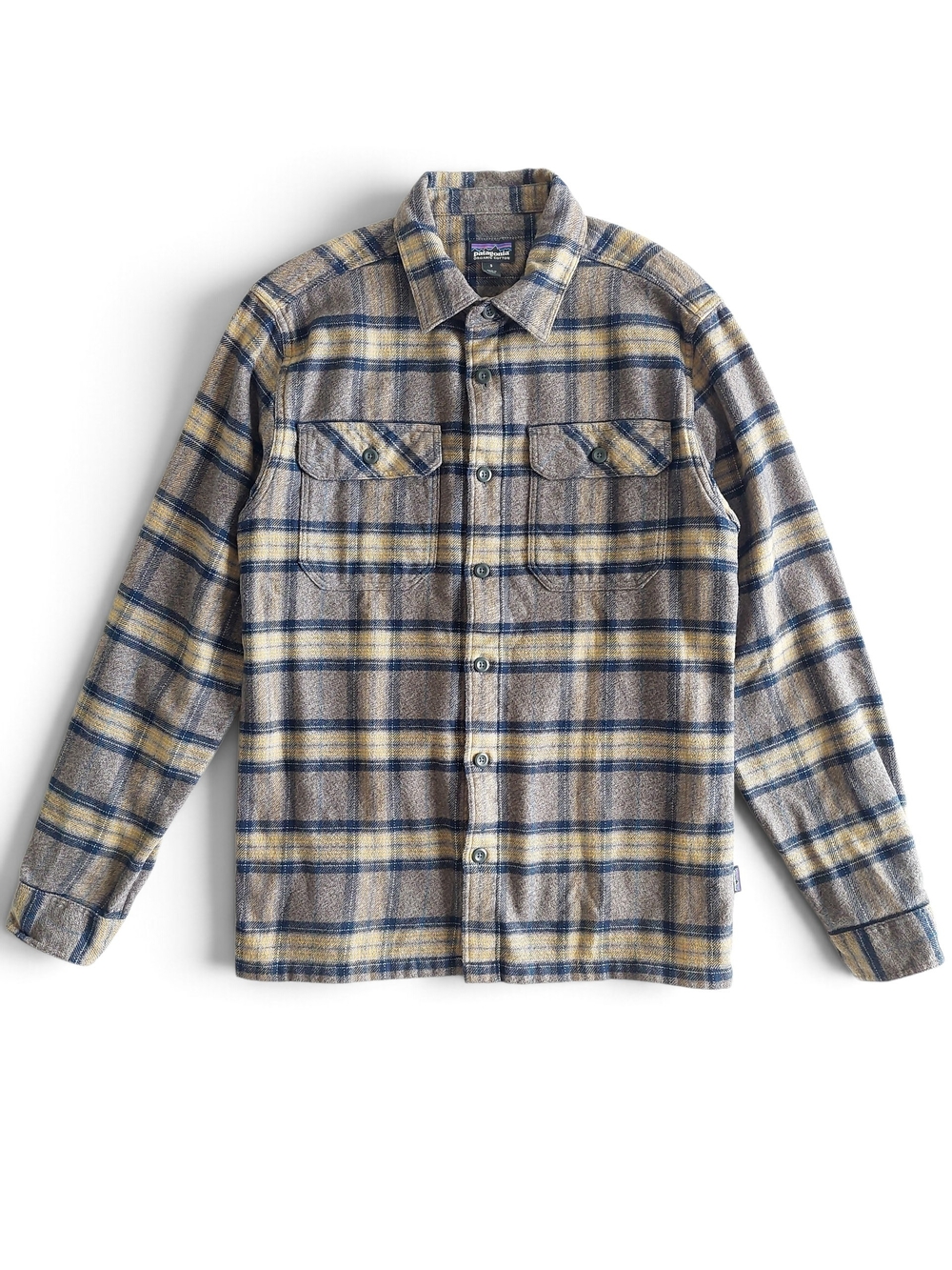 Patagonia Men's S Flannel Cotton Long Sleeve Plaid Button-Up Shirt